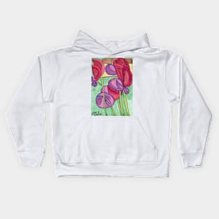 Sweet Pea Flowers Kids Hoodie